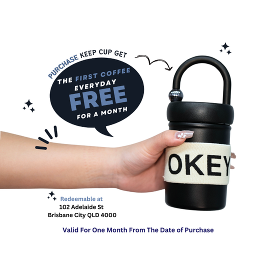 [* Free coffee everyday for a month] Branded Bottle w Coffee Voucher