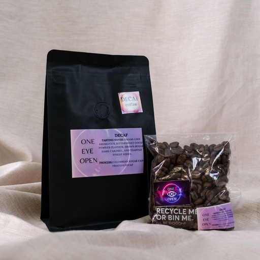 One Eye Open: Decaf Blend Swiss Water Filtered 1KG ( + Free Gift )